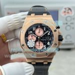 OMF Swiss Audemars Piguet Royal Oak Offshore 3126 Rose Gold Leather Strap Replica Watch 